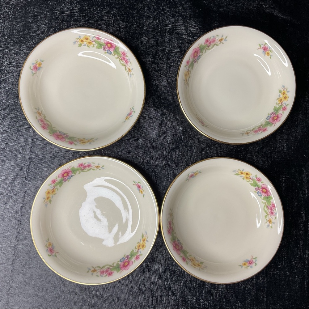 Lenox Floral Cream Porcelain Dessert Fruit Sauce Bowls Set